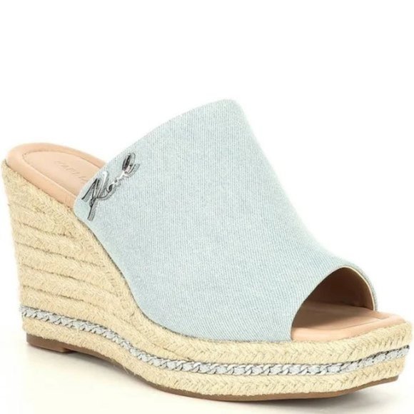 Karl Lagerfeld Shoes - Karl Lagerfeld Paris Women's Corissa Slip on Espadrille Wedge Sandal 9.5M